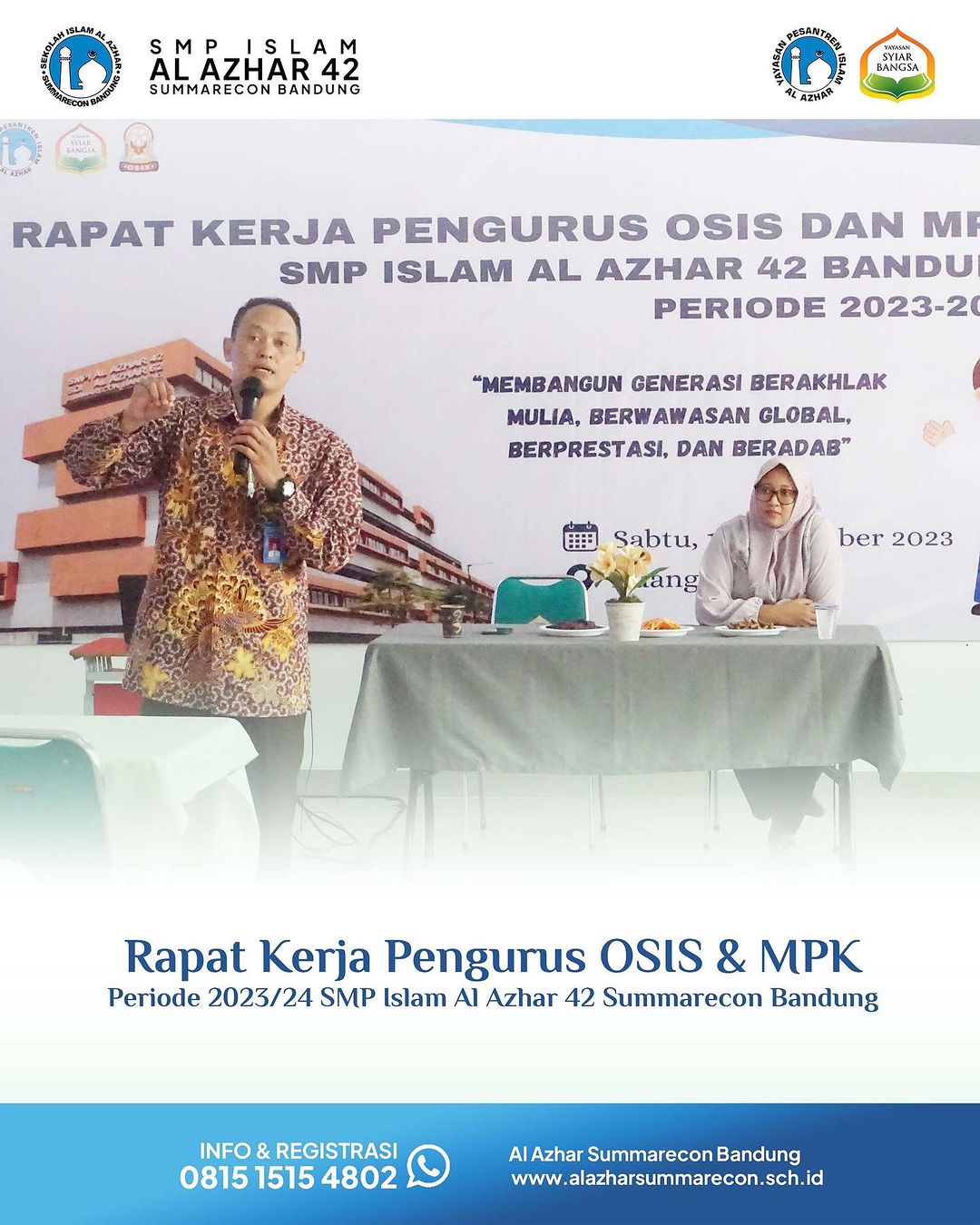 Rapat Kerja Pengurus OSIS dan MPK 2023-2024